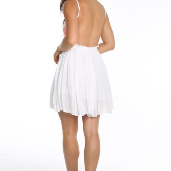 Raga Sunset Canyon Backless Embroidered Dress L - Picture 3 of 4